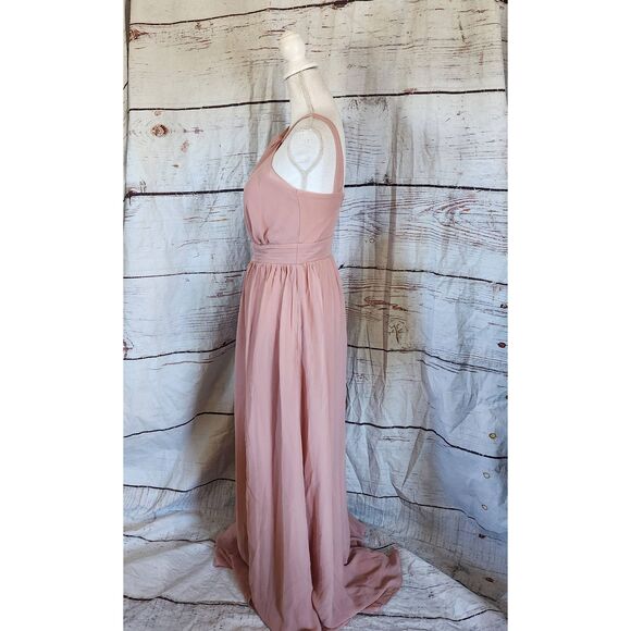 Birdy Grey Kiko Chiffon Dusty Rose Dress Size Small NWT - Picture 5 of 7